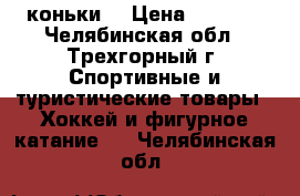 коньки  › Цена ­ 1 000 - Челябинская обл., Трехгорный г. Спортивные и туристические товары » Хоккей и фигурное катание   . Челябинская обл.